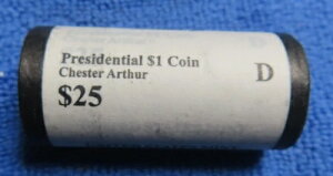 2012年 D チェスター A アーサー 未開封 25枚入り ミントロール 大統領金貨