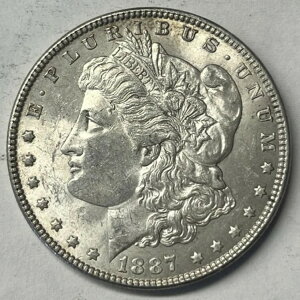 1887-P モルガン銀貨 *魅力的な色調*