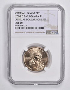 MS68 2008-D �T�J�K�E�B�A �N���h���Z�b�g NGC �u���E�� Lbl
