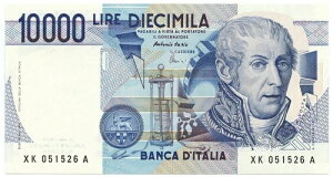 10000 ���� B. D'ITALIA ALESSANDRO VOLTA SERIE SOSTITUTIVA XK 25/07/2001 FDS