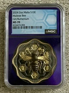 2024N }^ ~co` S 10E 2oz Vo[ HR ejE S[hMh NGC MS70 hCc-