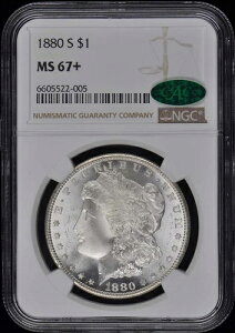 1880-S �����K���E�_���[ S$1 NGC MS67+ (CAC)