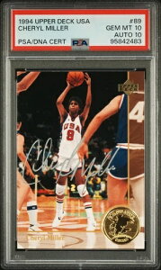 シェリル・ミラー 1994 アッパーデッキ USA ルーキー シルバー オート #89 PSA 10 POP 1!
