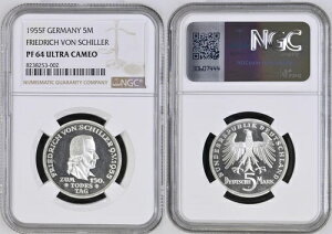 hCcLOd 5 DM 1955 F t[hqEvEV[ANGC PF64 ULTRA CAMEO  P-