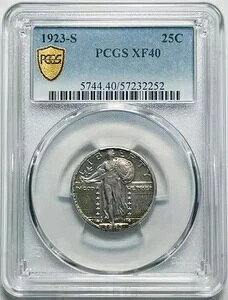 1923�N S���R�̏��_�����N�H�[�^�[ PCGS XF-40-