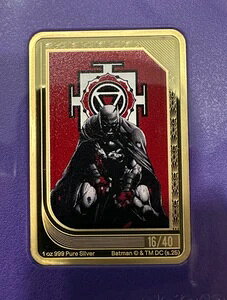 2025年 アゴロ ニウエ $2 DCコミックス トレーディングコイン バットマン アメジスト鋳造 16/40-
