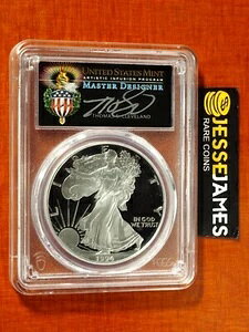 1994 P プルーフ シルバーイーグル PCGS PR70 トーマス クリーブランド サイン入り トーチラベル POP 6!-