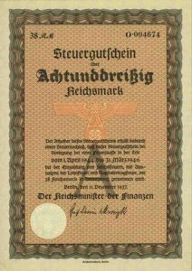 1937�N�h�C�c�鍑�ŗ̎��� 38 RM ���C�q�T�h���[ 1944 - 1946 �󏭃V���[�Y A-