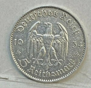 ドイツ 1934年 第三帝国 五帝国マーク 重要日付 非常に希少 "レア"