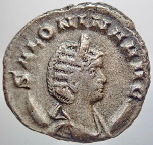 レア !!!ローマ帝国サロニナ (ガリエヌスの妻) FELICITPVBL 本物!!!