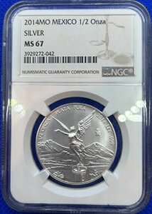 2014�N ���L�V�R �V���o�[ ���x���^�b�h 1/2�I���U NGC MS67�I3��21�������I�󏭕i�I