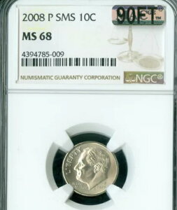 2008 P ���[�Y�x���g �_�C�� NGC MS68 SMS PQ MAC 9OFT ���A *