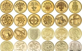 [COIN HUNT] イギリス ラウンド 1 ポンド硬貨 (流通品、希少、コレクター向け)