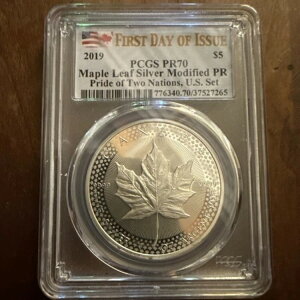 ��2019�N PCGS PR70�A���ʁA���[�v�����[�t�C�����o�[�X�v���[�t�A