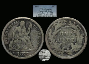 1877N _C F105 MPD PCGS VF ڍׁBgbv100 oGeB!! !!