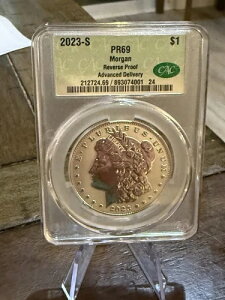2023 S $1 CAC PR69 ���o�[�X�v���[�t �V���o�[ �����K���h�� �A�h�o���X�h�f���o���[