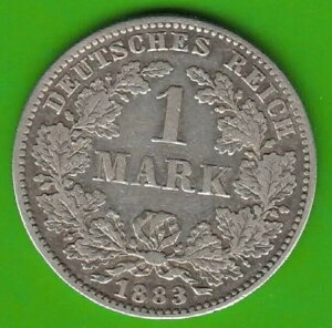 コインシルバー1マークエンパイア1883 E希少非常に素晴らしい非常にレアnswleipzig
