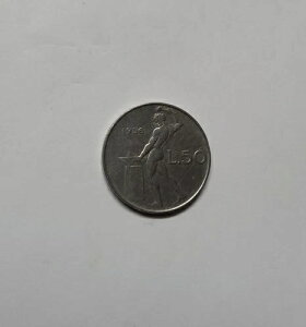 1956年 Volcano 50リラコイン 希少新品 -