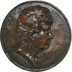 R2306 レア メダル クリシェ ユニフェイス ルジェ ライル 著者 マルセイエーズ 1833 ロガット-