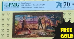 2022 Bravery - Threads of Light GOLD PMG 70 5000sAS[hobNt