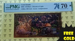 2022 Enlightenme - Threads of Light GOLD PMG 70 5000sAS[hobNt