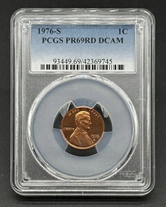 AJ̃RC 1976-S 1C O[h J[ Zg v[tRC PCGS PR69RD DCAM
