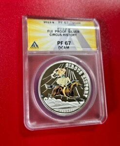 2013 $ �t�B�W�[ �v���[�t �V���o�[ �T�[�J�X �q�X�g���[ ANACS PF 69 DCAM