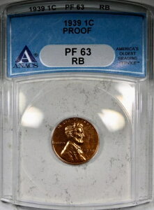 1939�N �v���[�t �����J�[�� �Z���g ANACS PR63RB ���b�h�u���E�� ���ʔ��s