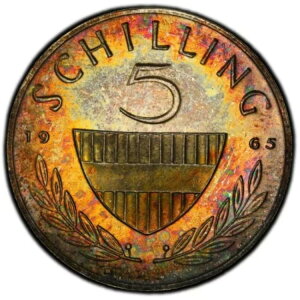 PR67CAM 1965�N �I�[�X�g���A 5�V�����O �V���o�[ �v���[�t�APCGS �g�D���[�r���[ - ���C���{�[�g�[��