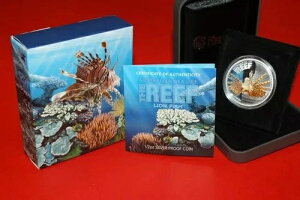 2009�N �I�[�X�g�����A�̊C�̐��� THE REEF LIONFISH 1/2�I���X .999 �V���o�[ �v���[�t�R�C���iCOA�t���j