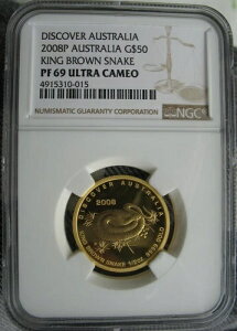 I[XgA 2008N 1/2IX 50h NGC PF-69 ɃJI LOuEXl[N