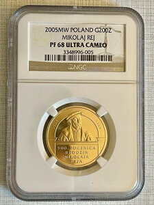 |[h 2005 MW Mikolaj Rej 200 YeB` S[h NGC PF68 Eg JI SKU# 2877