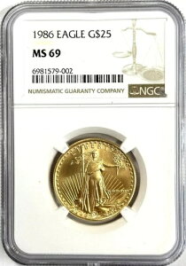 1986 N 25 hAJC[O 1/2 IX NGC MS69 - Nx!