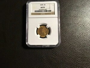 1878N 3.00  NGC AU. 55 ~g̔IWiJ[