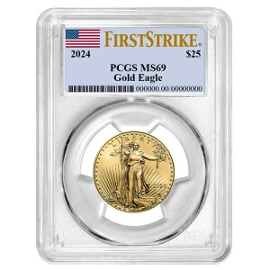 2024�N 25�h�� �A�����J�� �S�[���h �C�[�O�� 1/2�I���X PCGS MS69 FS �t���b�O���x��