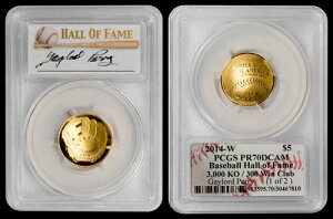 2014-W �S�[���h $5 �싅�J�[�h PCGS PR70DCAM - �Q�C���[�h�E�y���[ - 3000 KO/300 �����N���u