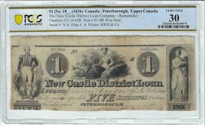 1836 CH# 525-10-02R $1 (5Sh) cz PCGS VF-30 Q Abp[Ji_