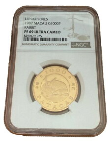 �}�J�I 1987�N ���� 1000�p�^�J NGC PF69UC ���i�V���[�Y - �K�N