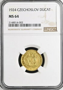 �`�F�R�X���o�L�A - �`�F�R���a���A�S�[���h 1 �h�D�J�b�g 1924 �N�����j�J �~���g NGC MS 64�A���A 11