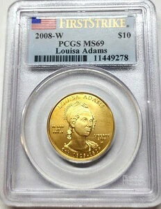 2008-W G$10 S[h t@[XgEX|[X CUEA_X PCGS MS69 FSA1/2IX .9999 