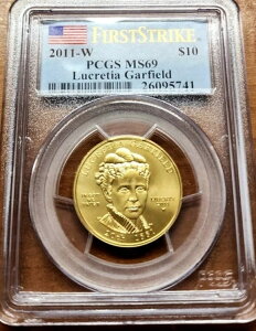 2011 W S[h $10 NeBA K[tB[h̍ŏ̔z PCGS MS-69 - 1/2 IX !!!