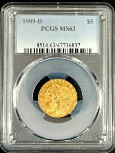 PCGS MS63 1909-D CfBA 5h C[O 0.2419IX č 47736837