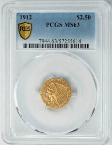 1912N 2.5h 1/2h CfBA 2.5h MS63 ZLA PCGS 950201-1