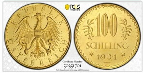 1931N I[XgA 100VO PCGS PL62AKM-2842