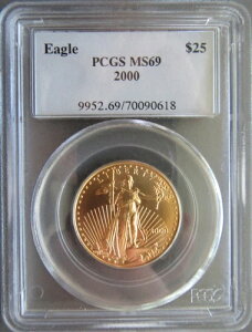 2000N 25h 1/2IX AJC[O MS69 PCGSBzp܂B
