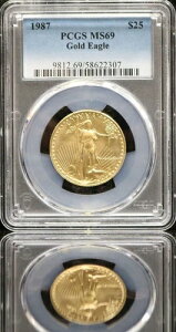 1987-P AJC[O 25 h n[tIX ~ n ~ PCGS MS 69