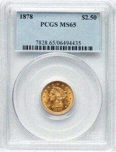 1878 �N�A2.50 �h�������o�e�B �N�H�[�^�[�C�[�O���APCGS�A�O���[�h MS65 - ���邢����!