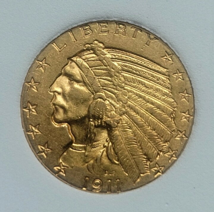 楽天市場】1911-S 金インディアン 5 ドルハーフイーグル投資コイン 