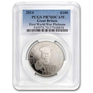 2014�N �p�� 1�I���X �v���`�i ��ꎟ���E���100���N�L�O PF-70 PCGS