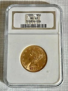AJ 1895N oeB 10h NGC MS63 SKU# 3471
